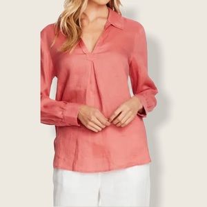 Vince Camuto Coral Shirt 100% Linen